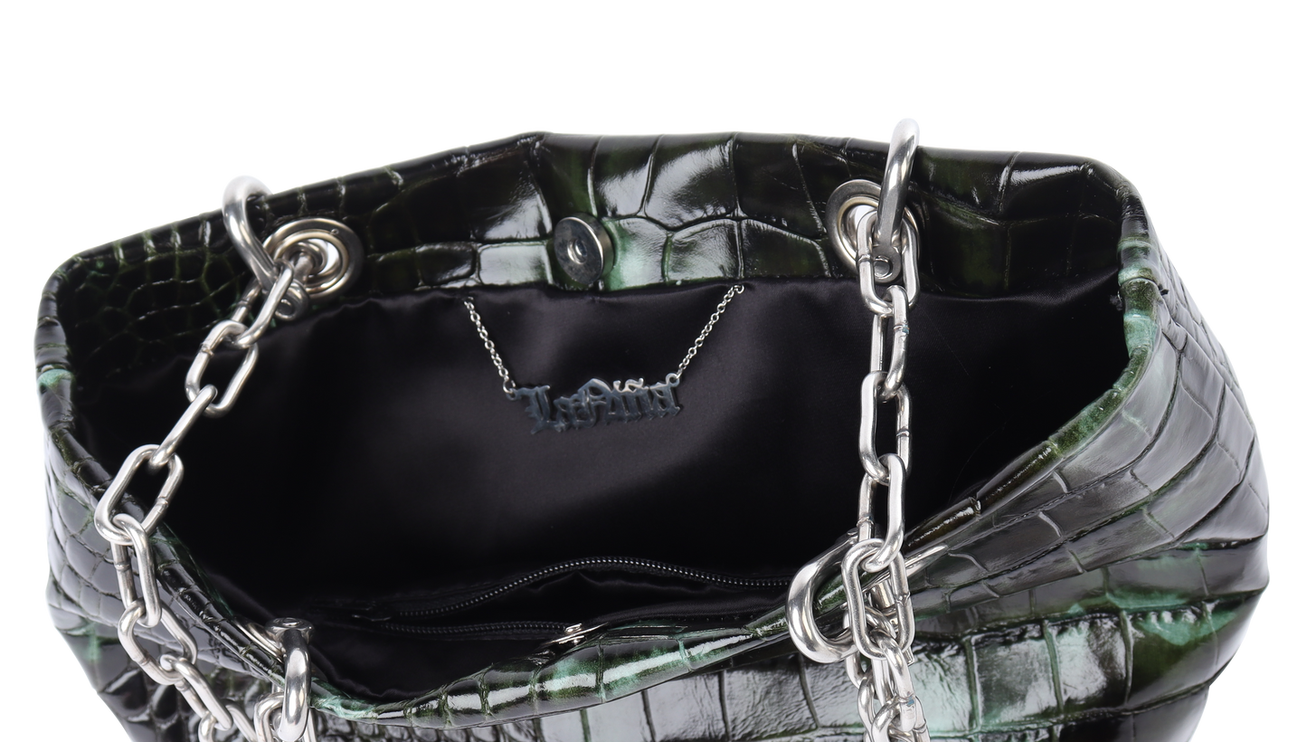 CROCODILE CHAIN BAG